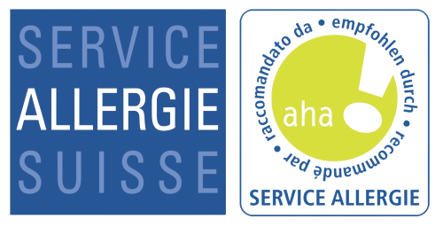 Kombilogo aha! und Service Allergie Suisse
